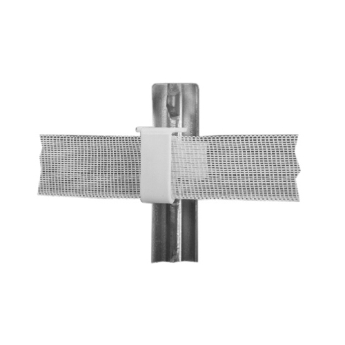 Electric Fence Insulator, Studded T-Post, White