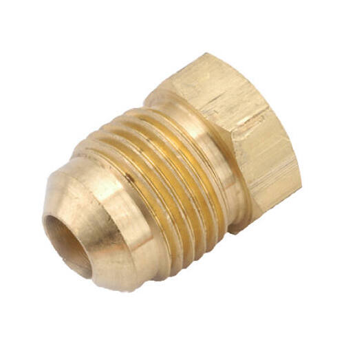 Brass Flare Plug, Lead-Free, 5/8-In.