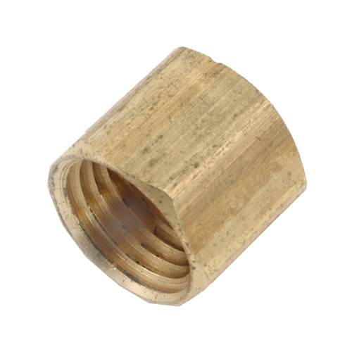 Pipe Cap, 3/8 in, FIP, Brass, Yellow, 1000 psi Pressure