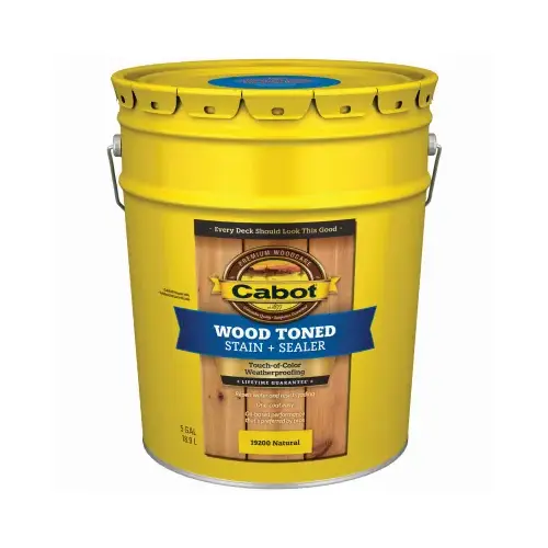 Wood Toned Deck & Siding Stain, Natural, VOC, 5-Gallons