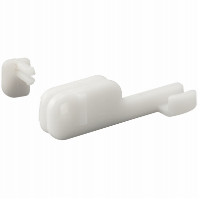 Prime-Line M 6090 Shower Door Bottom Guide, 2-In. Reach, Nylon Construction, Bottom