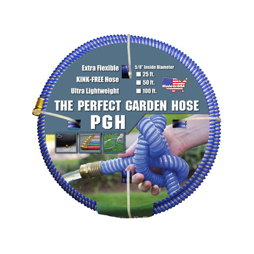 JGB Enterprises 001-0106-0300 All-Weather Garden Hose, Kink Proof, Flexible, Ultra Lightweight, Blue, 5/8-In. x 25-Ft.