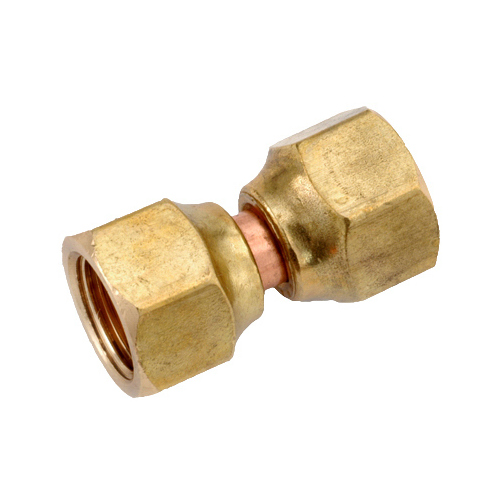 Swivel Pipe Union, 1/2 in, Flare, Brass, 750 psi Pressure