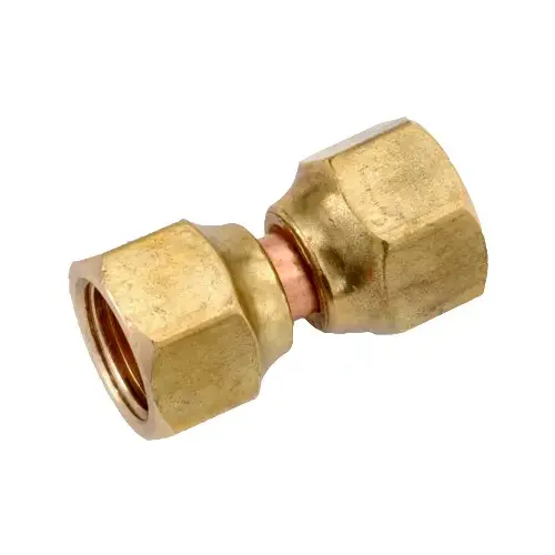 Swivel Pipe Union, 1/4 in, Flare, Brass, 1400 psi Pressure - pack of 5