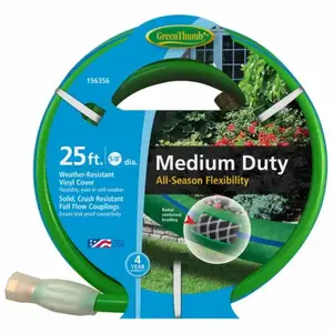 Swan GTAW5825 All-Weather Garden Hose, Medium-Duty, 5/8-In. x 25-Ft.
