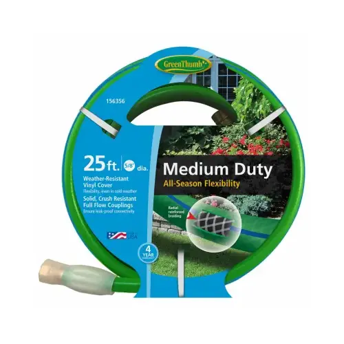 Swan GTAW5825 All-Weather Garden Hose, Medium-Duty, 5/8-In. x 25-Ft.