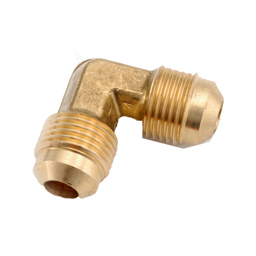 Anderson Metals 754055-08-XCP5 Pipe Fittings, Flare Elbow, Lead-Free Brass, 1/2-In. Flare x Flare - pack of 5