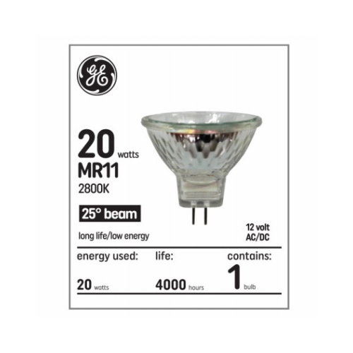 Halogen Light Bulb, 950 Lumens, GU4 Base, 20 Watts