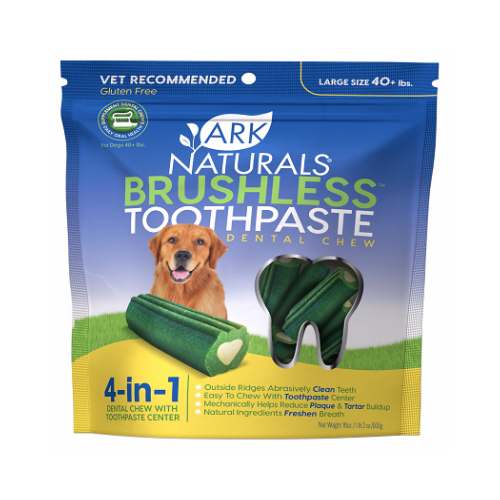 Dental Chews Brushless Toothpaste for Large Dogs, 18-oz.