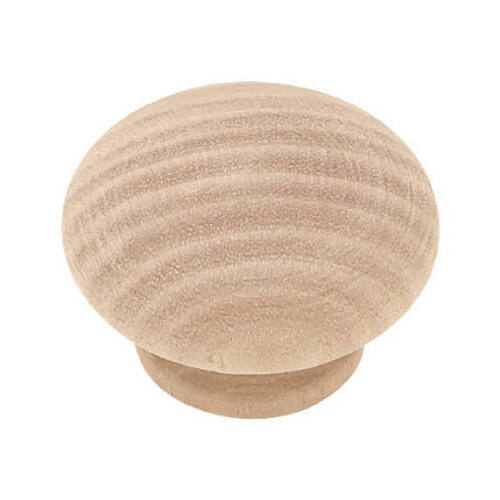 Round Wood Cabinet Knobs Pair