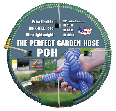 JGB Enterprises 001-0109-0600 All-Weather Garden Hose, Kink Proof, Flexible, Ultra Lightweight, Green, 5/8-In. x 50-Ft.