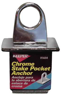 Keeper 05604 Anchor Point, Stake Pocket, Chrome