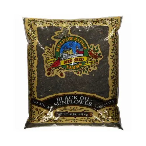 JRK SEED B200010 Black Sunflower Wild Bird Food, 10-Lbs.