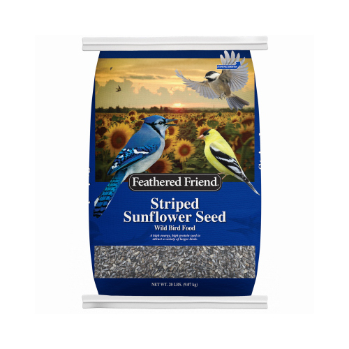 Feathered Friend 14192 Striped Sunflower Seed, 20Lb. Bag