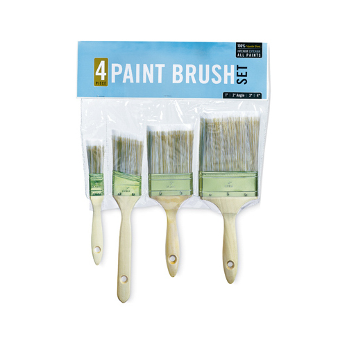 4-Pc. Deluxe Varnish/Sash Paint Brush Set