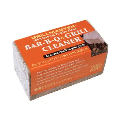 U.S. Pumice Company BQ-24 Pumice Cleaning Brick, 6 x 3 x 3-In. Gray