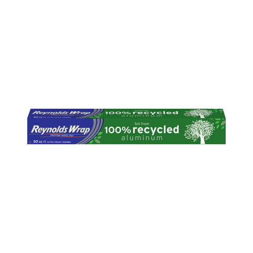 REYNOLDS CONSUMER PRODUCTS F28206 Aluminum Foil, Completely Recycled, 12-In. x 16.67-Yds.