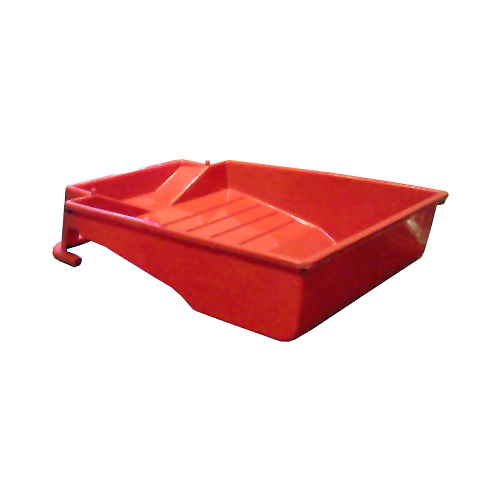 Deep-Well Plastic Paint Tray, Red, 9-In.