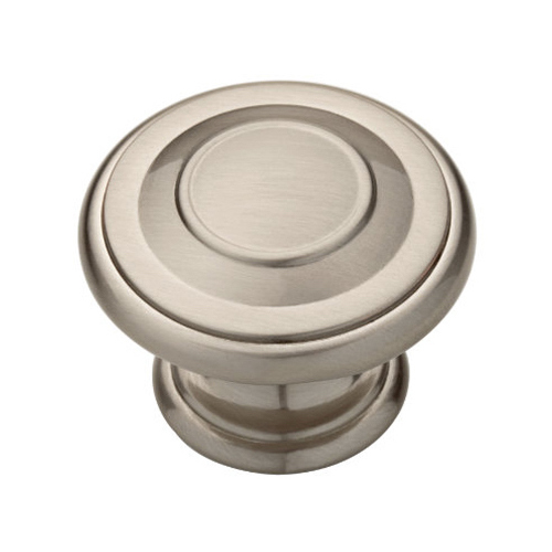 Harmon Cabinet Knob, Satin Nickel, 1-3/8-In.