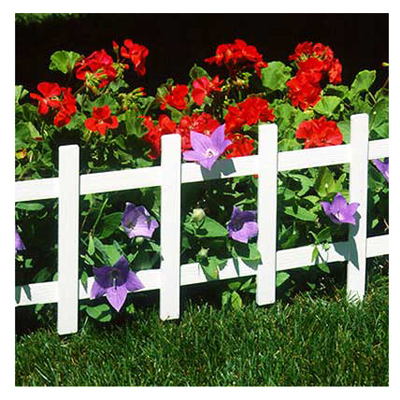 Suncast FE336PK White Border Fence, 14 x 33-In. L  pack of 4