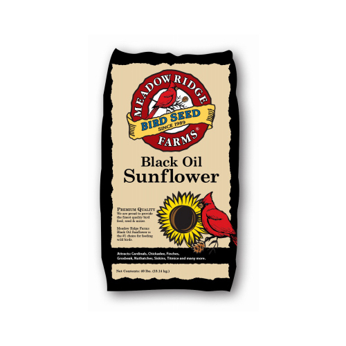 JRK SEED B200040 Wild Bird Food, Black Sunflower, 40-Lbs.