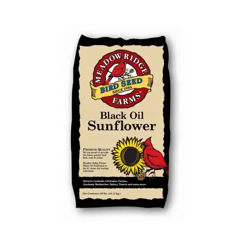 JRK SEED B200040 Wild Bird Food, Black Sunflower, 40-Lbs.
