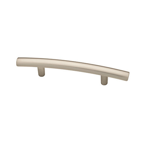 Arched Cabinet Pull, Satin Nickel Finish, 3-In.