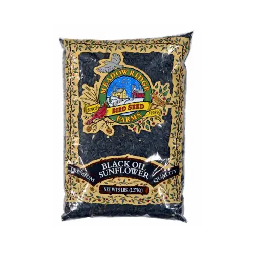 JRK SEED B200005 Wild Bird Food, Black Sunflower, 5-Lbs.