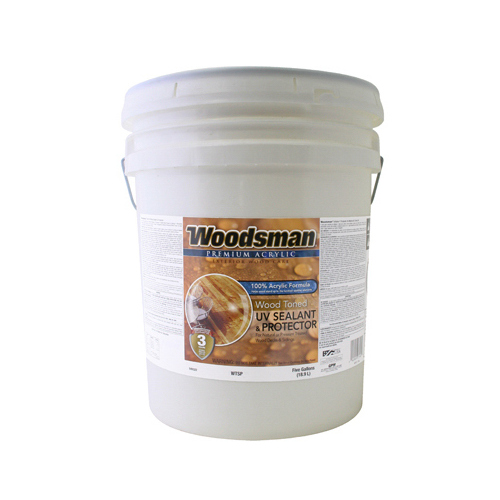 Wood UV Sealant & Protector, Acrylic, Amber, 5-Gallons