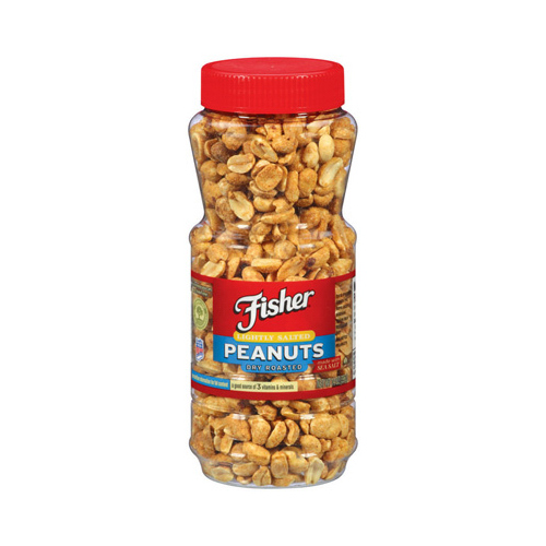 Dry Roasted Peanuts, Lightly Salted, 14-oz. jar - pack of 12