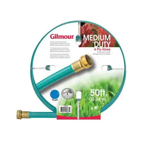 15 Series Garden Hose, Medium Duty, 4-Ply Reinforced Vinyl, 5/8-In. x 50-Ft.