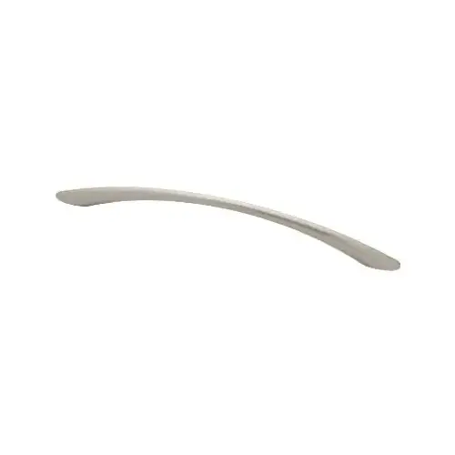 Cabinet Pull, Elongated, Satin Nickel, 8-13/16-In.