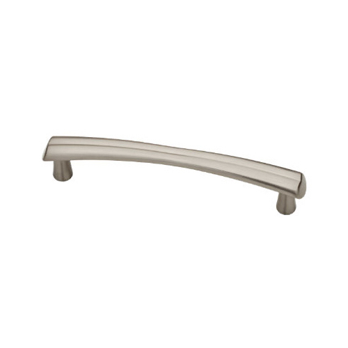 Notched Cabinet Pull, Satin Nickel, 4-In.