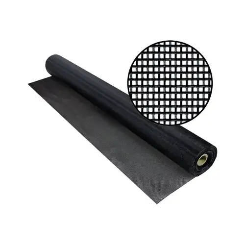 Tuffscreen Insect Window Screen, Black Poly/Vinyl, 36-In. x 50-Ft.