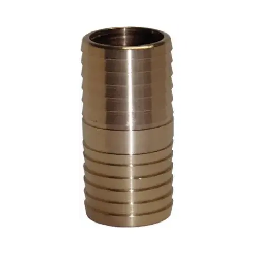 Water Source IC150NL Yellow Brass Insert Coupling, Barbed End, Lead-Free, 1.5-In.