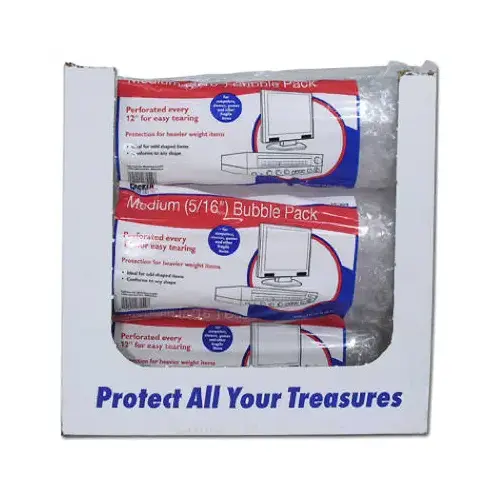 SCHWARZ SUPPLY SOURCE SS-302 Bubble Pack, 16-In. x 7-Ft.