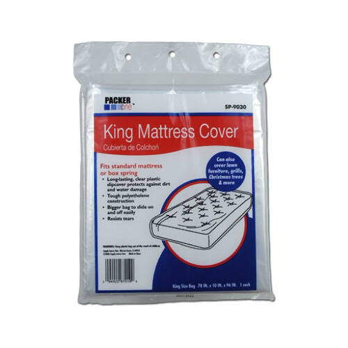 SCHWARZ SUPPLY SOURCE SP-9030 King Mattress Cover, 76 x 10 x 90-In.