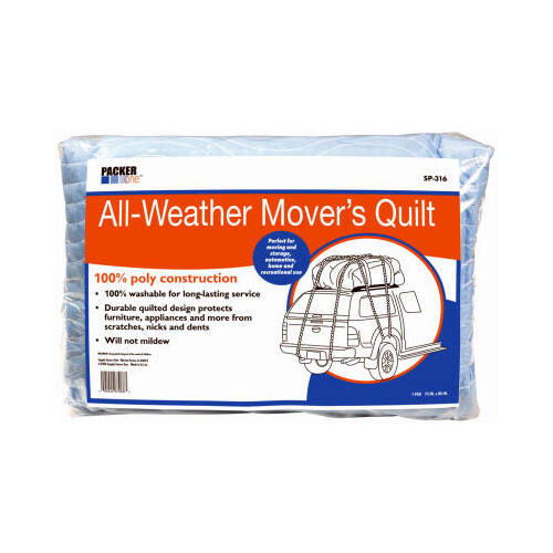 SCHWARZ SUPPLY SOURCE SP-316 Quilted Moving Blanket, All-Weather, 54 x 80-In.