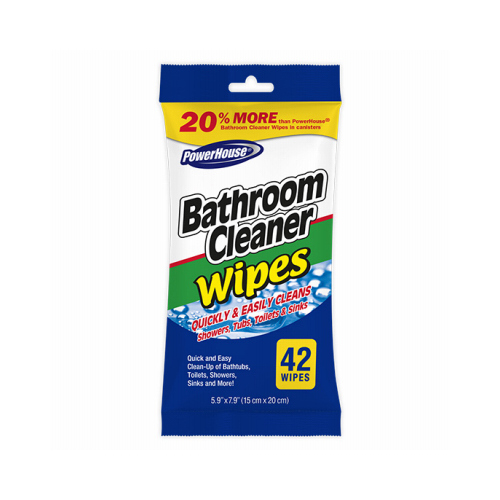 Bathroom Cleaner Wipes, Non-Abrasive, 42-Ct. - pack of 16