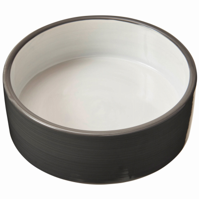 Ethical 54700 Ceramic Dog Bowl, 2-Tone Gray, 5 In.