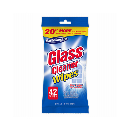 Streak-Free Glass Cleaner Wipes, 42-Ct.