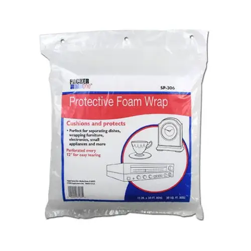 SCHWARZ SUPPLY SOURCE SP-306 Protective Foam Wrap, 12-In. x 30-Ft.
