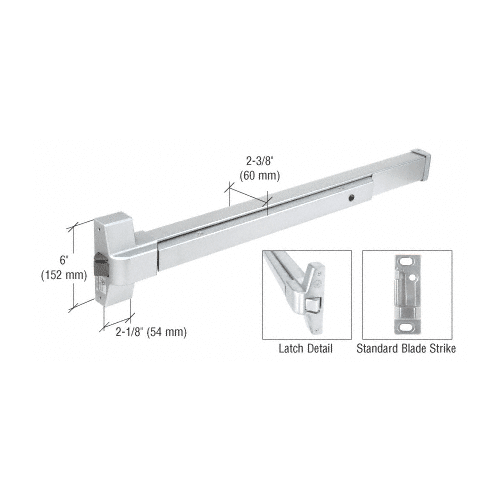 Buy CRL's Aluminum Made Reversible Rim Panic Exit Device 