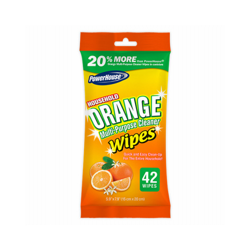 Orange Citrus Wipes, Multi-Purpose , 42-Ct.