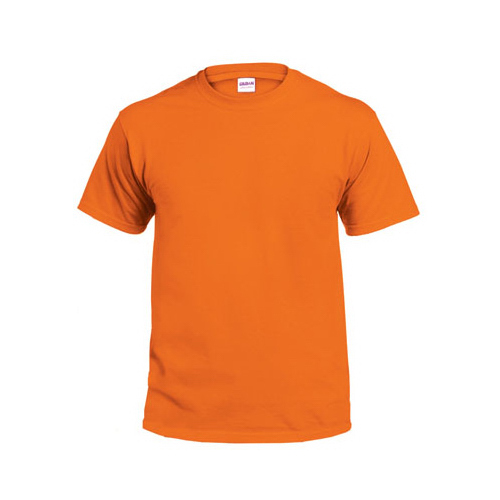 Gildan 291233 T-Shirt, Short-Sleeve, Safety Orange Cotton, XL