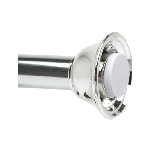 ZENITH/BATHWARE 774SS Minimal Tension Shower Rod, Adjustable, Chrome, 42 to 72-In.