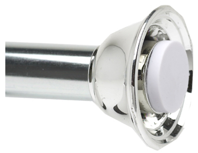 ZENITH/BATHWARE 774SS Minimal Tension Shower Rod, Adjustable, Chrome, 42 to 72-In.