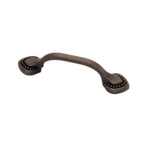 Double Beaded Cabinet Pulls, Venetian Bronze, 3-In Pair