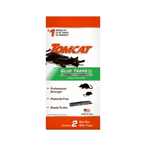 Tomcat 0362810-XCP12 Rat Glue Traps, 2-Pk - 2 per pack x12 packs