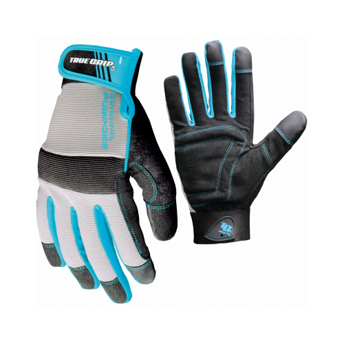 General-Purpose Gloves, Black/Blue, Women's LM